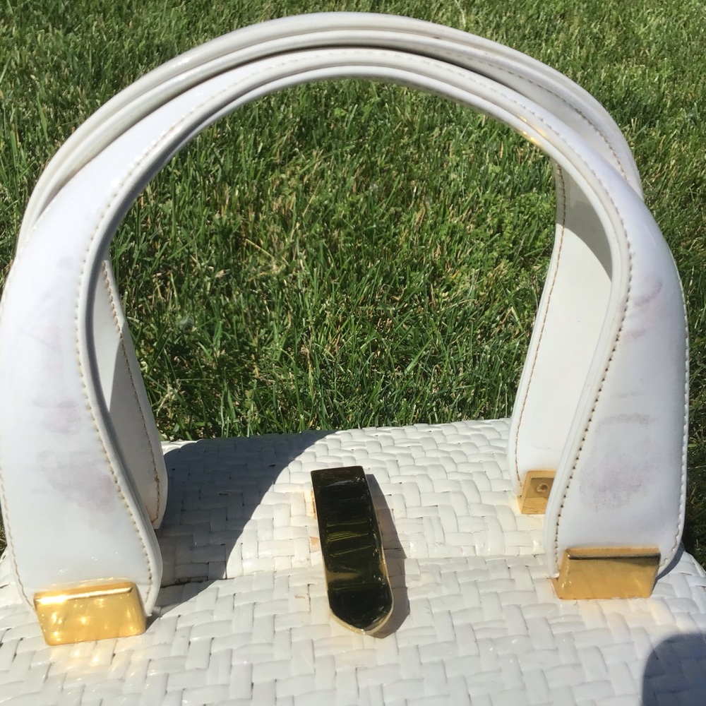 Vintage Koret White Wicker\Basket Purse - Picture 11 of 11